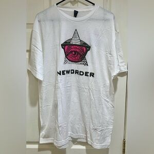 NWOT New Order T Shirt, Unisex, White, Size XL